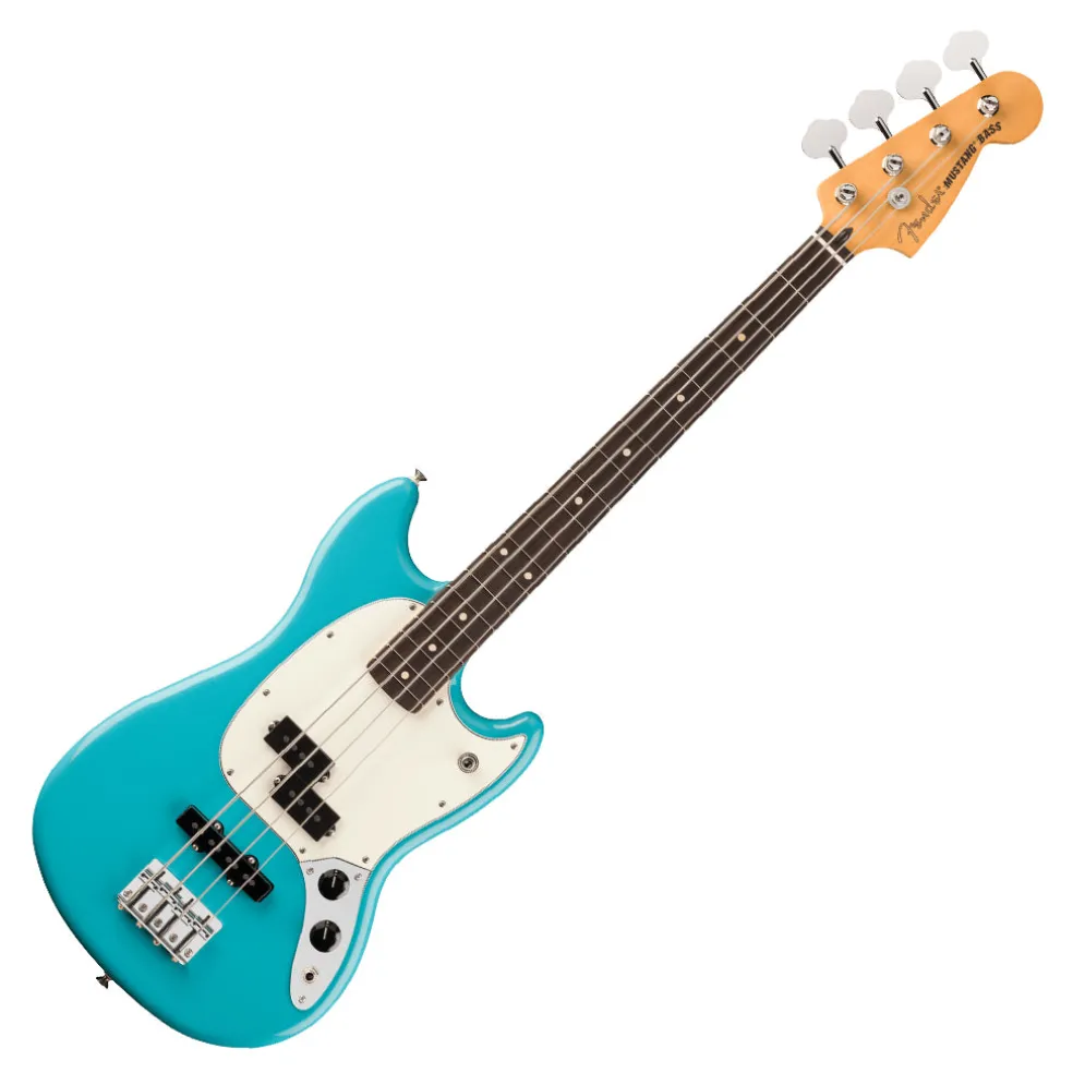 Fender Player II Mustang Bass Rosewood Fretboard Aquatone Blue