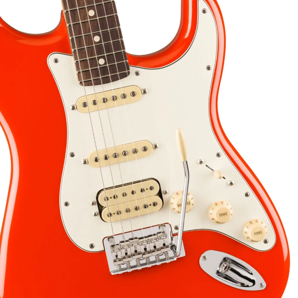 Fender Player II Stratocaster HSS Rosewood Fretboard Electric Guitar - Coral Red