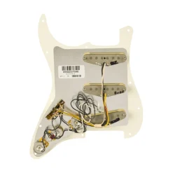 Fender Pre Wired Strat Pickguard Pure Vintage 65 with RWRP Midde Parchment 11 Hole PG