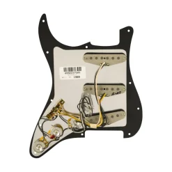 Fender Pre Wired Strat Pickguard Pure Vintage 65 with RWRP Midde Black 11 Hole PG