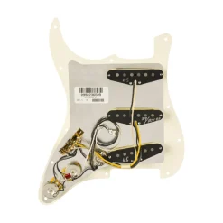 Fender Pre Wired Strat Pickguard Pure Vintage 59 with RWRP Midde Parchment 11 Hole PG