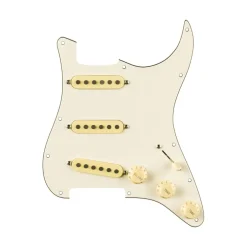 Fender Pre Wired Strat Pickguard Eric Johnson Signature Parchment 11 Hole PG