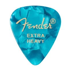 Fender Premium Celluloid 351 Shape Picks Extra Heavy Ocean Turquoise 12 Pack