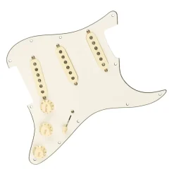 Fender Pre-Wired Strat Pickguard, Original '57/'62 SSS, Parchment 11 Hole PG