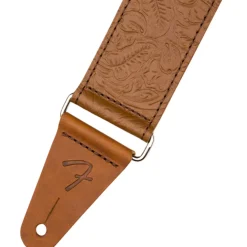 Fender 2" Tooled Leather Strap - Brown