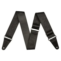 Fender 2" Tooled Leather Stap - Black