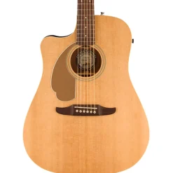 Fender Redondo Player Left Handed, Walnut Fingerboard, Gold Pickguard, , Natural