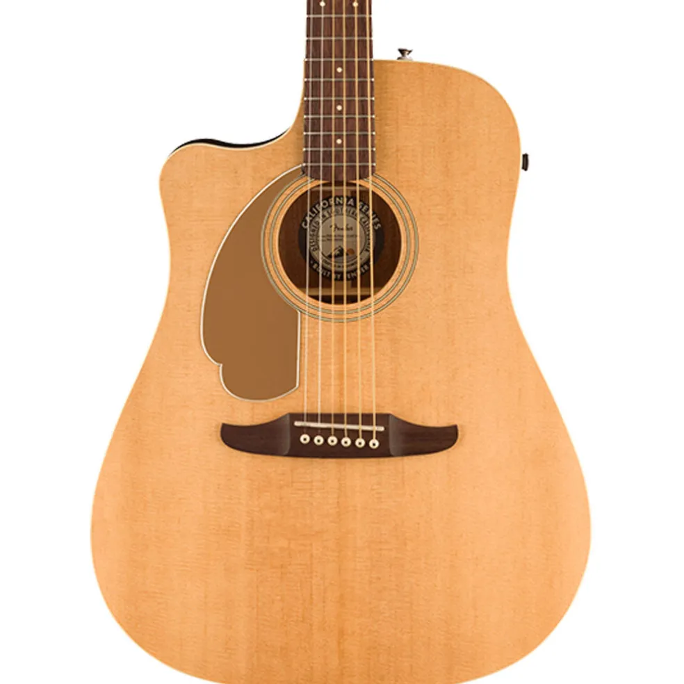 Fender Redondo Player Left Handed, Walnut Fingerboard, Gold Pickguard, , Natural