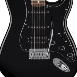 Fender Standard Stratocaster HSS, Laurel Fingerboard Electric Guitar - Black