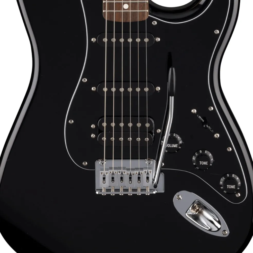 Fender Standard Stratocaster HSS, Laurel Fingerboard Electric Guitar - Black