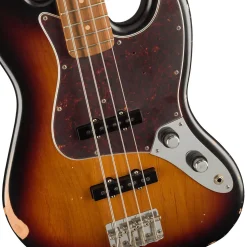 Fender 60th Anniversary Road Worn 60's Jazz Bass - 3 Tone Sunburst - Pau Ferro