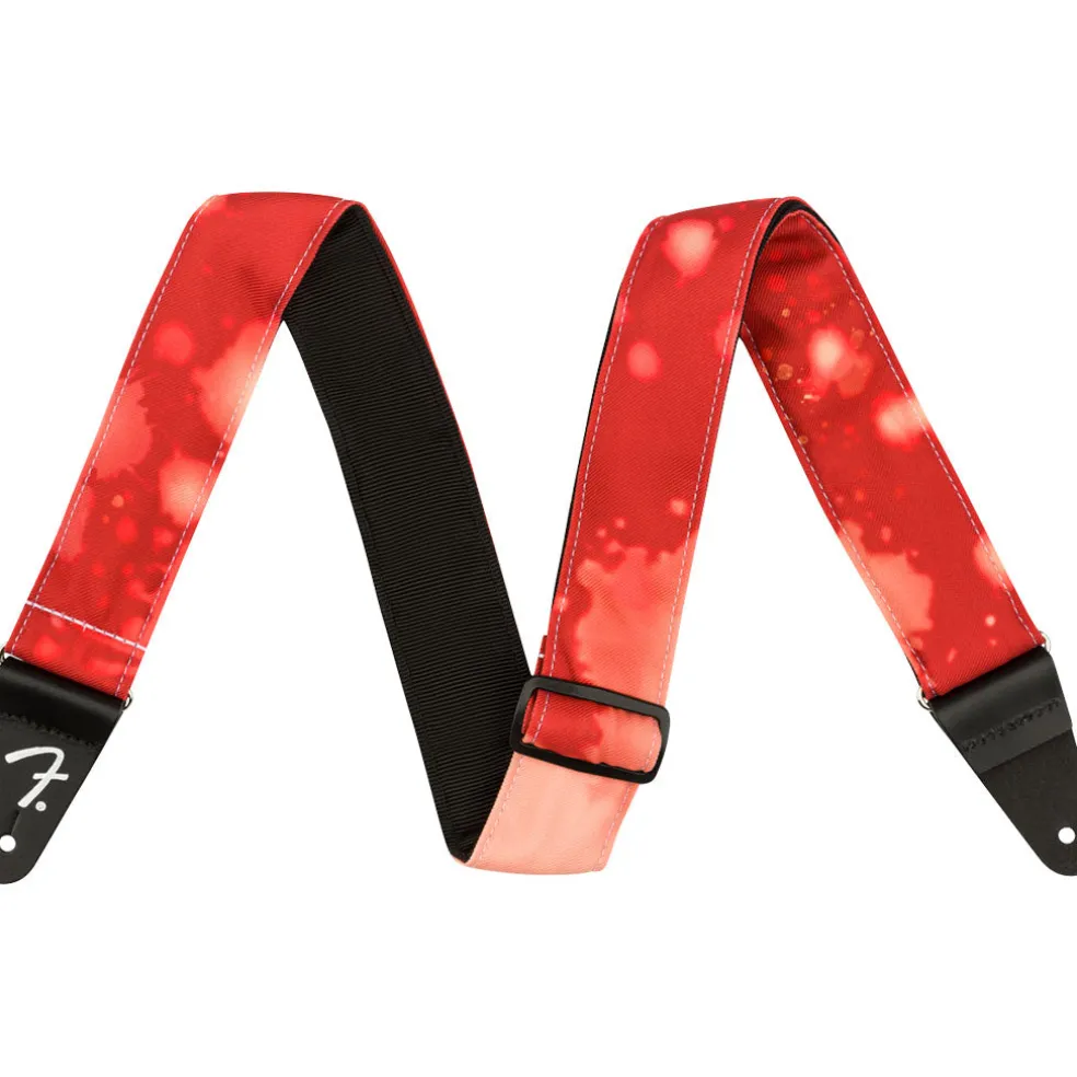 Fender Tie Dye Acid Wash Strap, Red