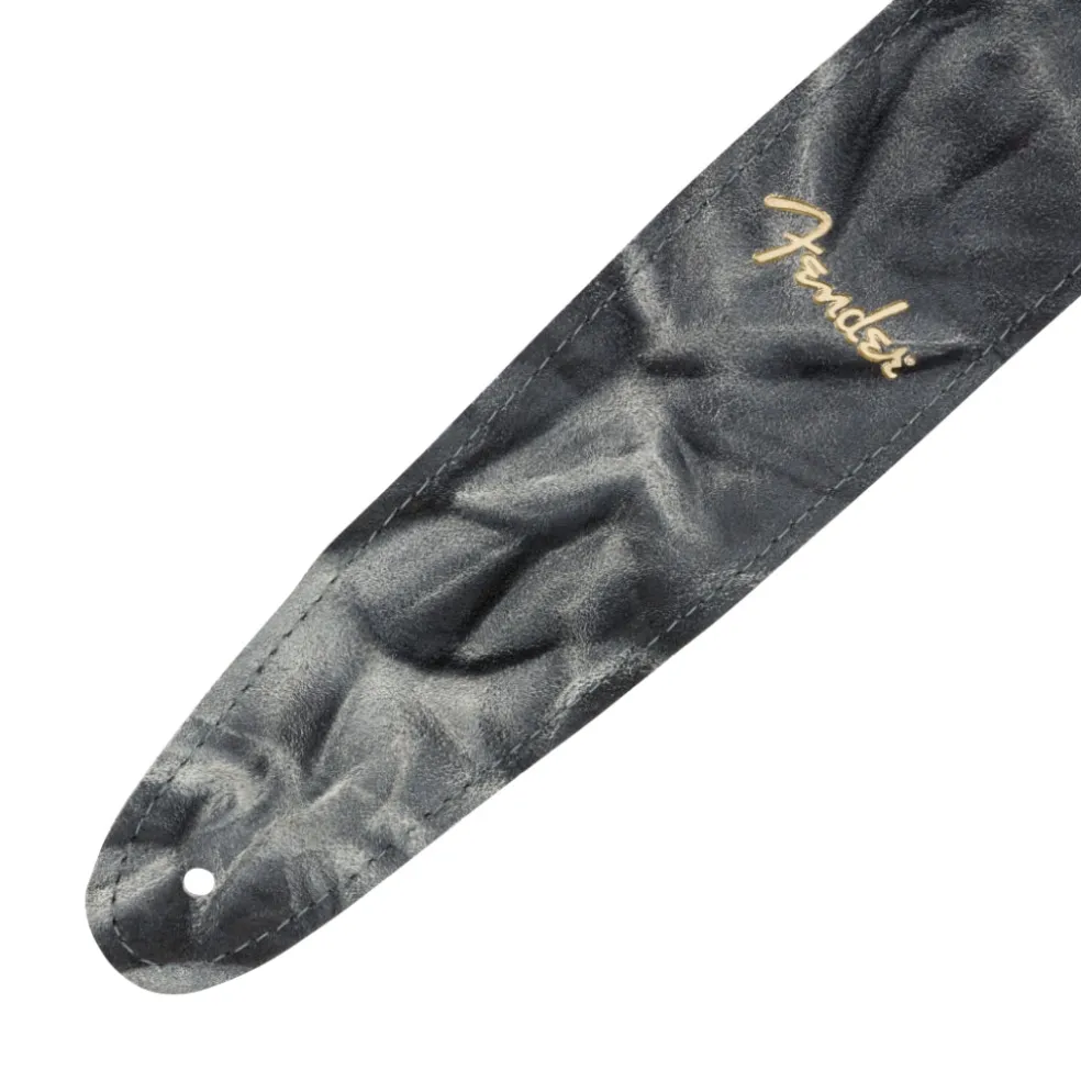 Fender Tie Dye Leather Strap in Black