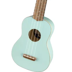 Fender Venice Soprano Uke, Walnut Fingerboard, Daphne Blue