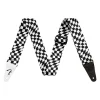 Fender Wavy Checkerboard Polyester Strap Black and White