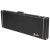 G&G Deluxe Strat®/Tele® Hardshell Case, Left Handed, Black with Orange Plush Interior