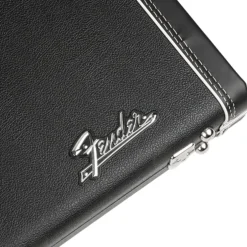 G&G Deluxe Strat®/Tele® Hardshell Case, Left Handed, Black with Orange Plush Interior