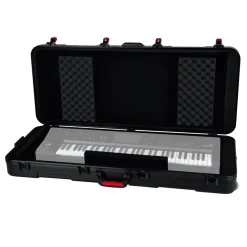 Gator GTSA-KEY61 TSA Series ATA Molded Polyethylene Keyboard Case with Wheels for 61-note Keyboards
