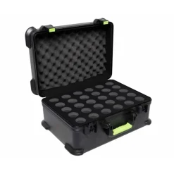 Gator SH-MICCASE30 Shure Molded Case w/ Drops for (30) Mics - TSA Latch