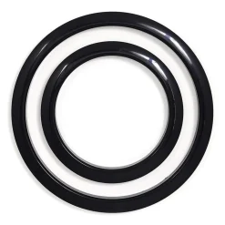 Gibraltar Port Hole Protector Ring 5-inch Black Finish