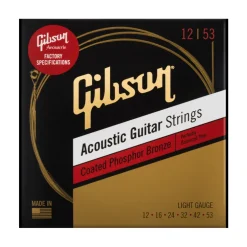 Gibson Coated Phosphor Bronze Acoustic Gutar Strings 12-53
