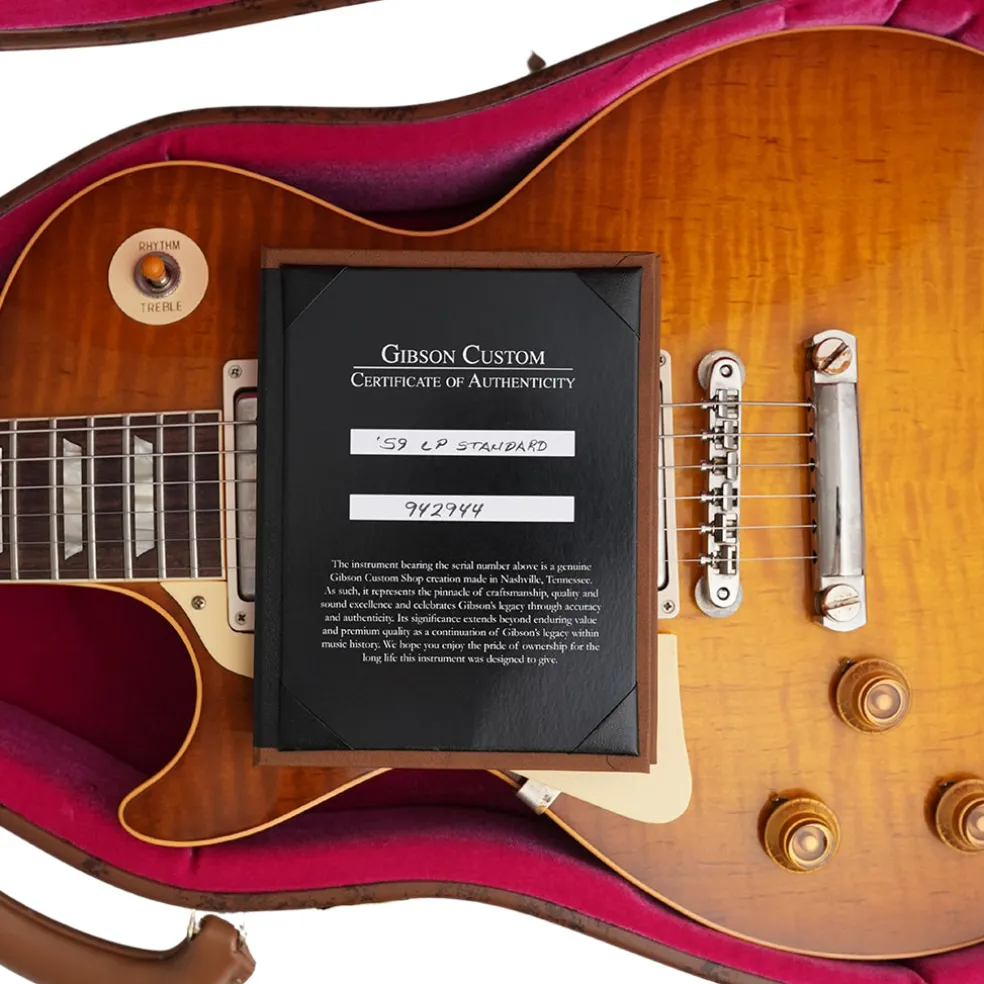 Gibson Custom Shop '59 Les Paul Standard - Left Handed - Ultra Light - Golden Poppy