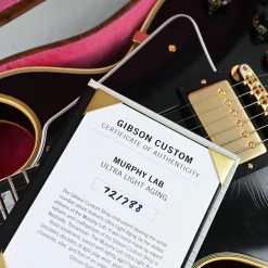 Gibson Custom Shop Murphy Lab 1957 Les Paul Custom - Ultra Light Aged - Ebony