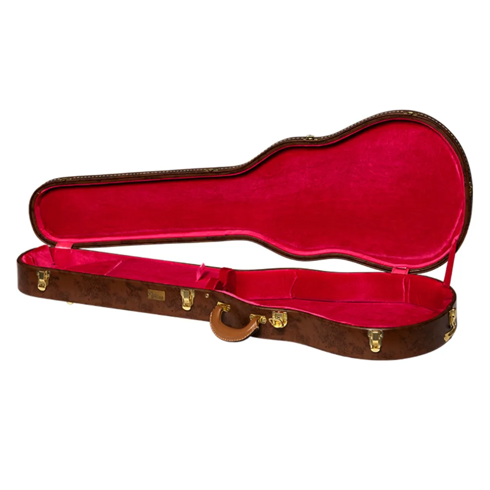 Gibson Lifton 5 Latch Brown/Pink Case Les Paul