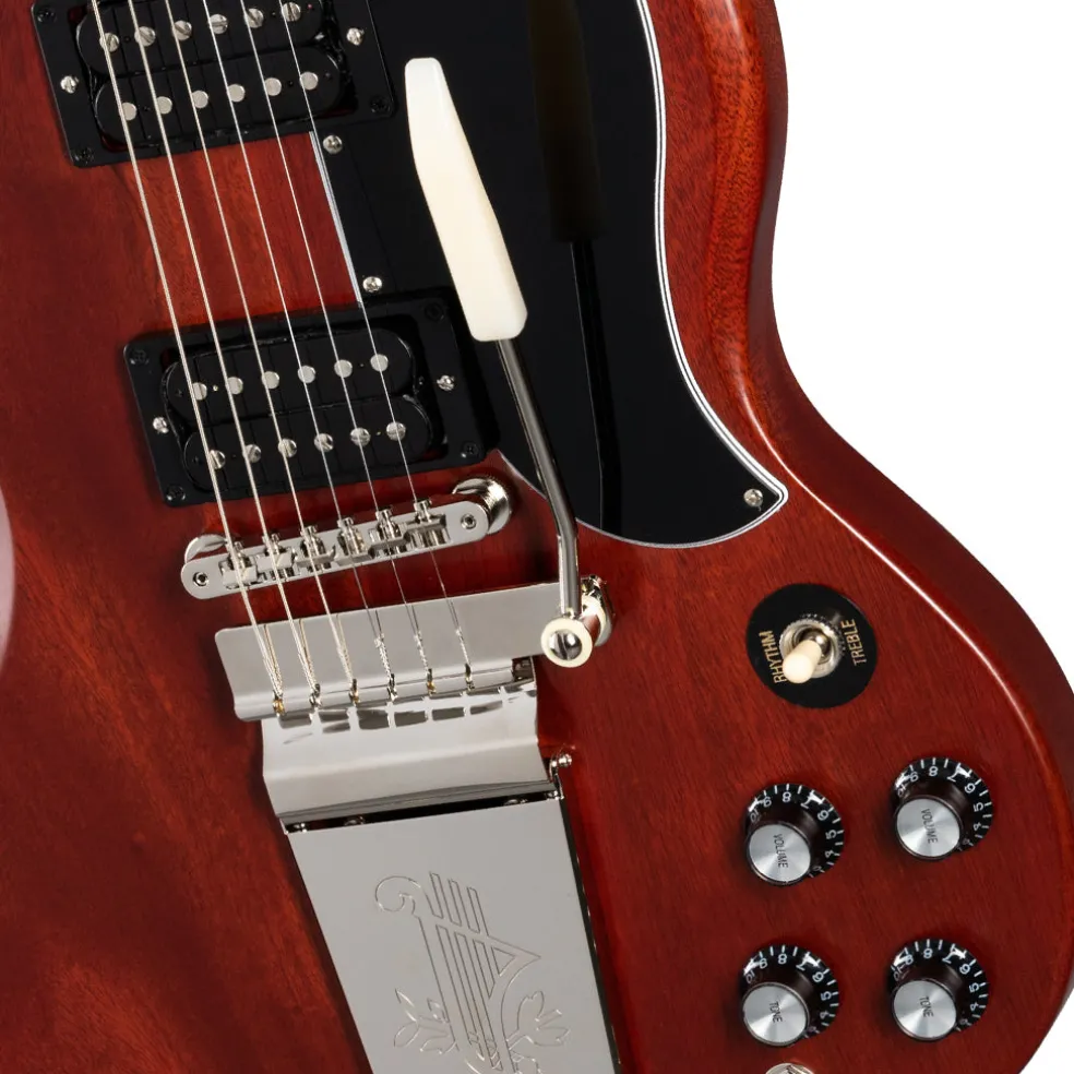 Gibson SG Standard Faded 61 Maestro Vibrola - Vintage Cherry Burst