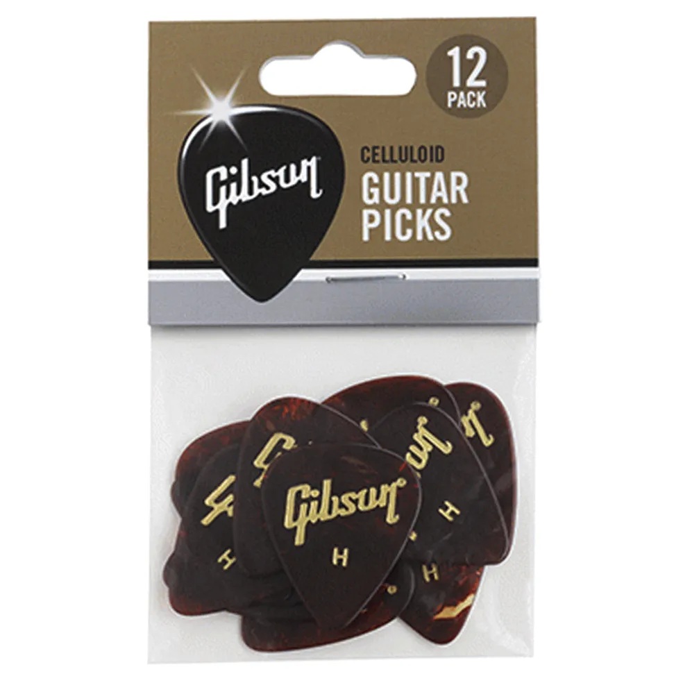 Gibson Tortoise Picks 12 Pack Heavy