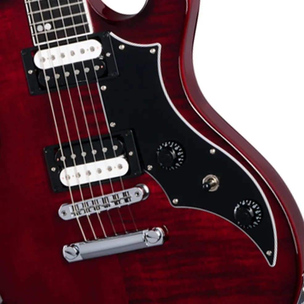 Gibson Victory Figured Top Wine Red