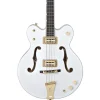 G6136LSB White Falcon™ Bass, 34" Scale, Ebony Fingerboard, White