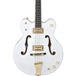 G6136LSB White Falcon™ Bass, 34" Scale, Ebony Fingerboard, White