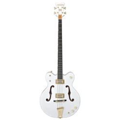 G6136LSB White Falcon™ Bass, 34" Scale, Ebony Fingerboard, White