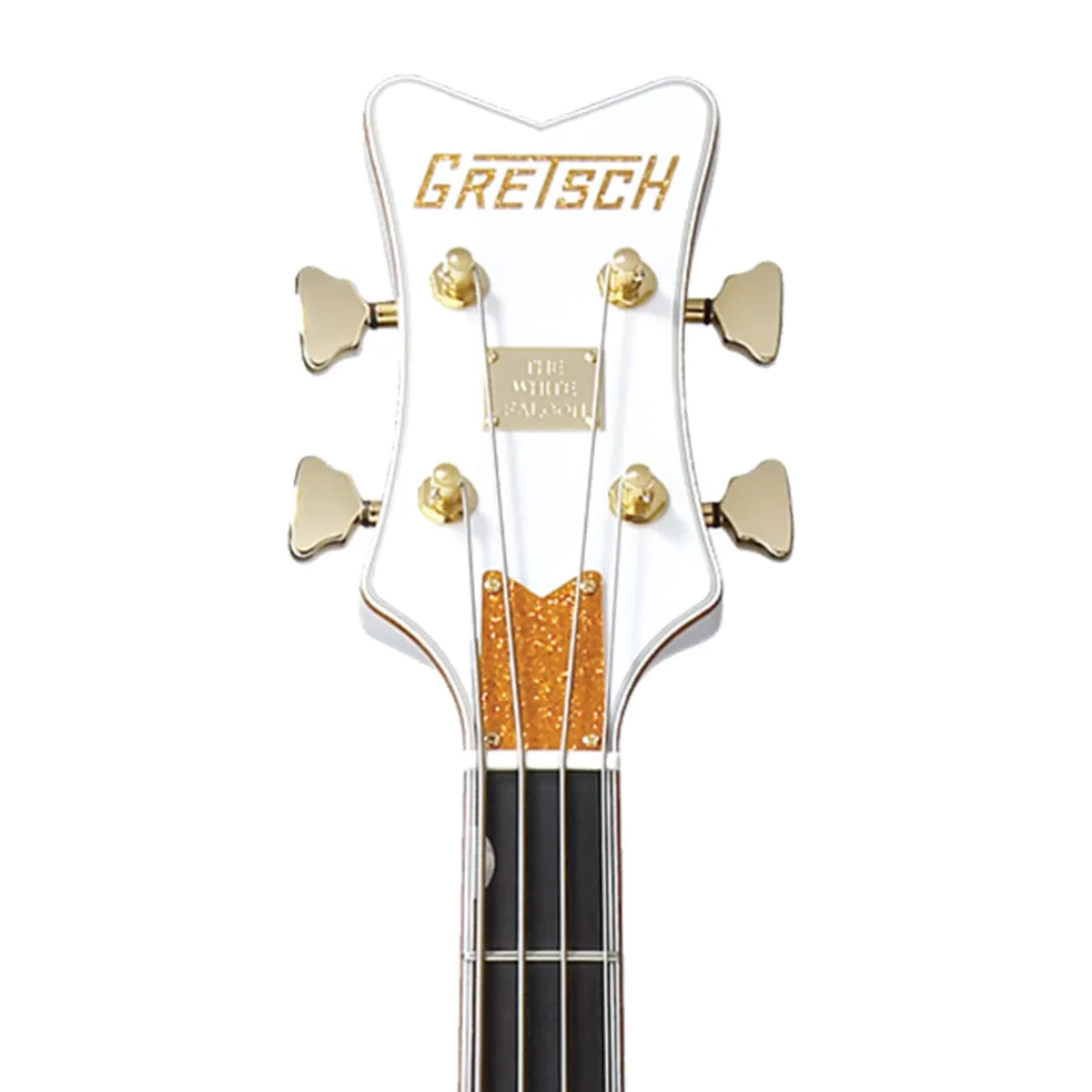 G6136LSB White Falcon™ Bass, 34" Scale, Ebony Fingerboard, White