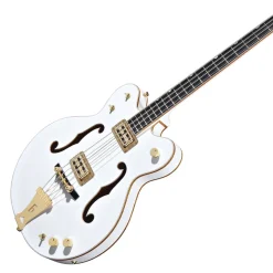G6136LSB White Falcon™ Bass, 34" Scale, Ebony Fingerboard, White