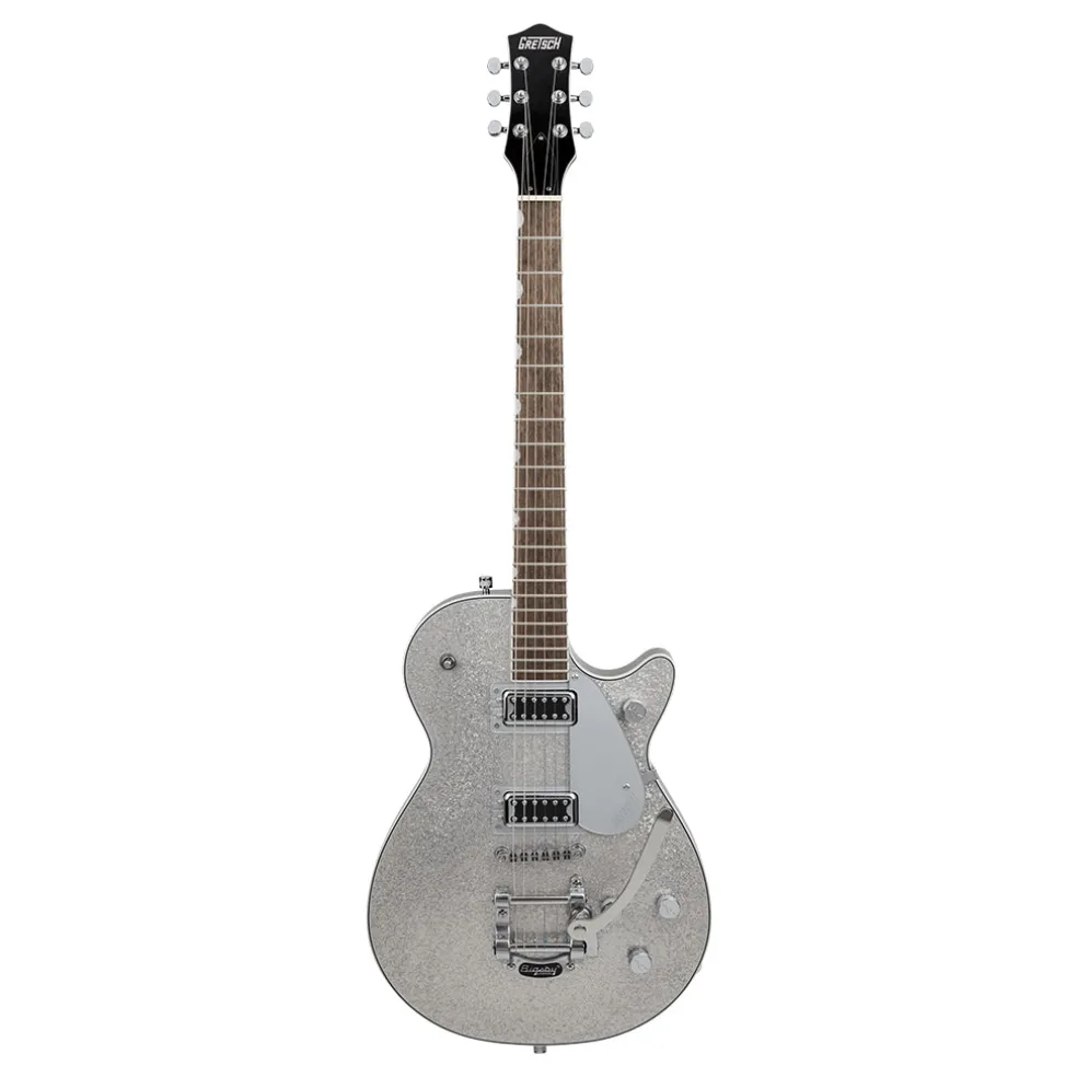 Gretsch G5230T Electromatic Sparkle Jet FT Singlecut with Bigsby Electric Guitar Laurel Fingerboard Silver Sparkle