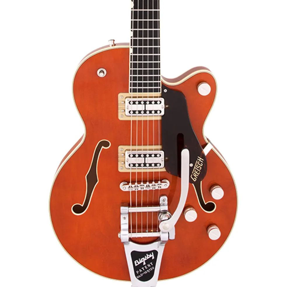 Gretsch - G6659T Players Edition Broadkaster® Jr. Center Block Single-Cut with String-Thru Bigsby®, Ebony Fingerboard, Roundup Orange