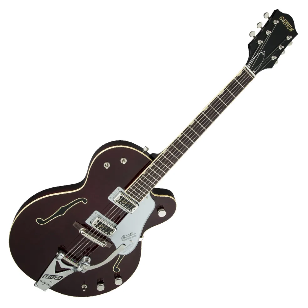 Gretsch G6119T-62 Vintage Select Edition '62 Tennessee Rose™ Hollow Body with Bigsby®, TV Jones®, Dark Cherry Stain