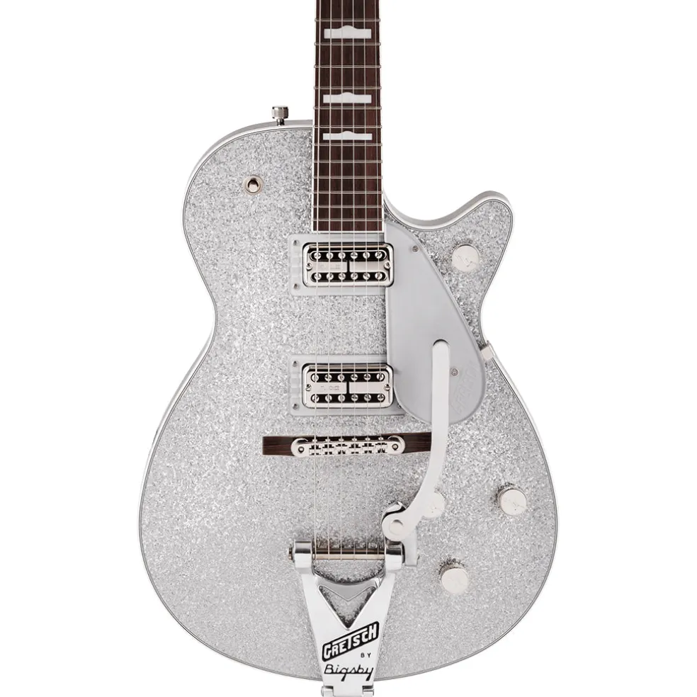 Gretsch - G6129T-89 Vintage Select 89 Sparkle Jet™ with Bigsby® - Rosewood Fingerboard - Silver Sparkle