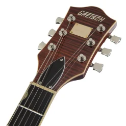 Gretsch - G6659TFM Players Edition Broadkaster® Jr. Center Block Single-Cut with String-Thru Bigsby® and Flame Maple - Bourbon Stain