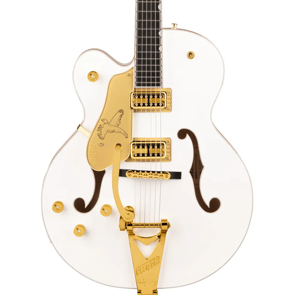 Gretsch - G6136TG-LH Players Edition Falcon™ Hollow Body with String-Thru Bigsby® and Gold Hardware, Left-Handed - White
