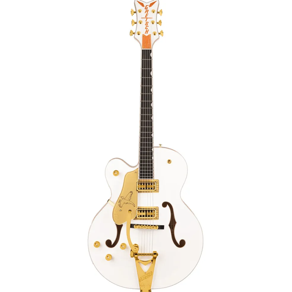 Gretsch - G6136TG-LH Players Edition Falcon™ Hollow Body with String-Thru Bigsby® and Gold Hardware, Left-Handed - White