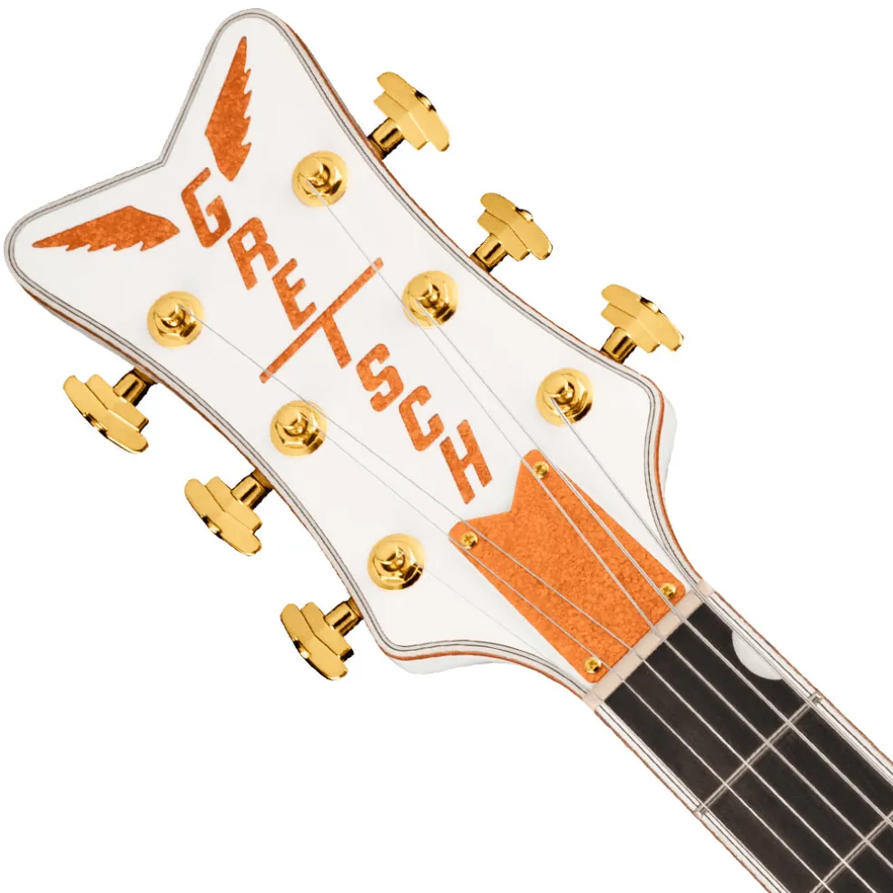 Gretsch - G6136TG-LH Players Edition Falcon™ Hollow Body with String-Thru Bigsby® and Gold Hardware, Left-Handed - White