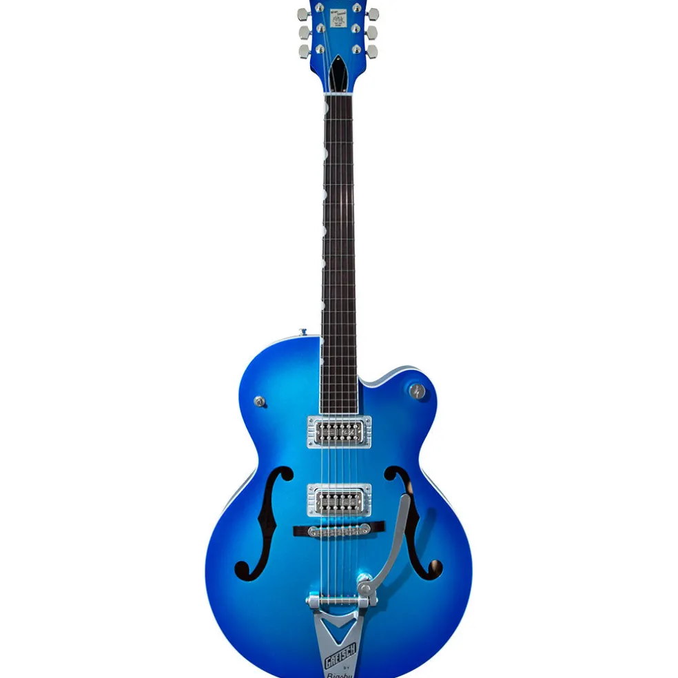 Gretsch G6120T-HR Brian Setzer Signature Hot Rod Hollow Body with Bigsby®, Rosewood Fingerboard, Candy Blue Burst