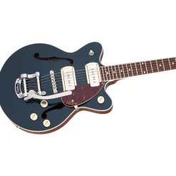 Gretsch - G2655T-P90 Streamliner™ Center Block Jr. Double-Cut P90 with Bigsby® - Laurel Fingerboard - Two-Tone Midnight Sapphire and Vintage Mahogany Stain