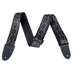 Gretsch Alternating Black Penguins Strap Gold