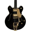 Gretsch Broadkaster LX Center Block with String Thru Bigsby Ebony Fingerboard Black