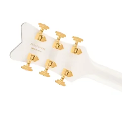 Gretsch Falcon Hollow Body Ebony Fingerboard with String Thru Bigsby and Gold Hardware - White