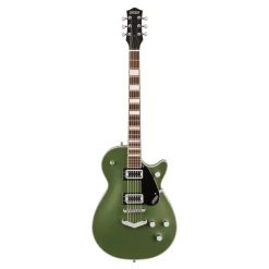 Gretsch G5220 Electromatic Jet Black Top Singlecut with V Stoptail and Laurel Fingerboard - Olive Metallic